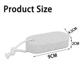 zoerbufan Pumice Stone for Feet/Hands/Body, Natural Lava Pumice Stone for Dead Hard Skin Removal, Foot Scrubber, White Calluse Remover, Foot File for Men/Women for Exfoliation(Oval)