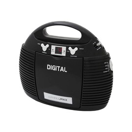 HANNLOMAX HX-327CD Portable CD Player with AM/FM Radio, Aux-in, AC/DC Dual Power Source. (Black)