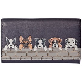 Mala Leather Luxury Dogs flapover Purse German Shephard Dalmation Boxer Dog 3416 65 Black