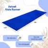 QueenDream Royal Blue Velvet Aisle Runner: 4.5FT x 20FT -