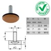 cyclingcolors 4 x furniture gliders with thread, Teflon gliders, thread