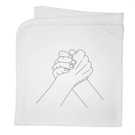 Azeeda 'Holding Hands' Cotton Baby Blanket/Shawl (BY00044944)