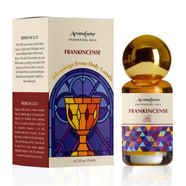Frankincense Anointing Oil 9ml (0.3 fl oz.)| Blessings from The Holy Lands | Blessed Olive Oil from Jerusalem | Biblical Spices | Natural Ingredients | Holy Oil for Prayer and Protection