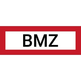 BMZ Sticker Sign, Fire Safety Sign/Fire Alarm Centre, PVC Film, Fire Alarm System