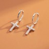 Lo Necesito - Aretes de Cruz con Circonia para Mujer