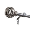 Kensignton 5/8" Curtain Rod Set 28-48" Venetian Silver
