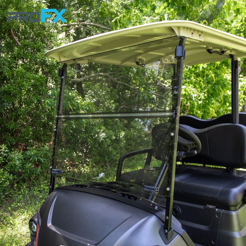 ProFX Golf Cart Windshield Compatible with Yamaha Drive2 | Fold