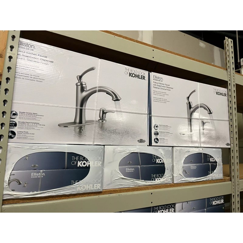 Kohler NEW SEALED Kohler Elliston Pullout Kitchen Faucet Vibrant Stainless