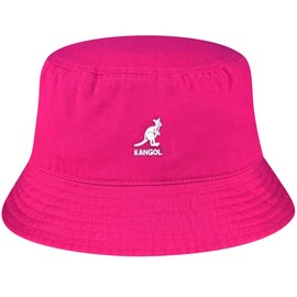 Kangol Washed Bucket Hat - Electric Pink/S Electric Pink, Small
