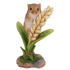 Vivid Arts Harvest Mouse on Wheat Highly Detailed Home Garden Decoration (NF-DM07-F)