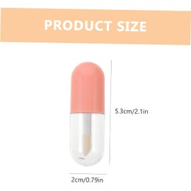 MERRYHAPY Tubos de Brillo Labial Rellenables 20 Piezas 5 Ml Transparente y Color Verde y Rosa Pequeños para Mujer Viaje Tapa Anti-fugas para Maquillaje y DIY