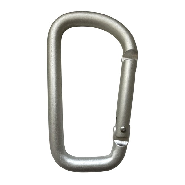 OnDepot 3 Inch Matte Silver Carabiner Heavy Duty Spring Snap