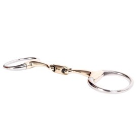 Juhua 5" Horse Tack Bit with Chain Low Port Mouth Stainless Steel Horse Chewing Mouth Roller - DT1538-125