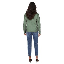 Bestseller A/S Women's Onlrica Life L/S V-Neck Jumper KNT Noos Sweater, Hedge Green/Detail:Melange, S