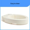 Medline Elongated Hinged Toilet Seat Riser, 3.5 inch, 400 lb