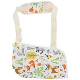 UPIQNG Arm Sling Kids Arm Support Breathable Wrist Stabilizer Forearm Sling with Adjustable Strap and Shoulder Pad Children Shoulder Immobilizer for Broken Arm Wrist Elbow (Small)