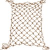 Jute Hemp Rope Net(4ftx12ft), Heavy Duty Natural Climbing Safety Rope