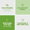 GUSTO [200 Pack] 10.02"High Long Flexible Straws, Disposable Plastic Drinking