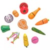 KidKraft Chop It Up Wood Food Grocery Cooking with Knife