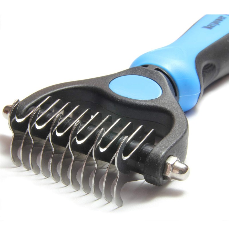 Maxpower Planet Pet Grooming Brush - Double Sided Dematting Undercoat