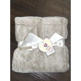 Parent's Choice New Parent’s Choice Brown Faux Fur Plush Baby Blanket 30X40 New w/ Tag Boy Girl