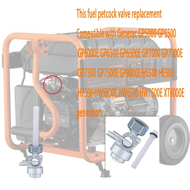DVBB M16x1.5mm Generator Fuel Shut Off Petcock Valve Compatible with