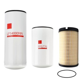 LF14000NN FF5776 FS20172 Oil Change Kit, Fuel Filter and Fuel Water Separator Filter Compatible With Cummins ISX15 Oil Change Kit OE# LF14000NN NFF5776 K37-1029