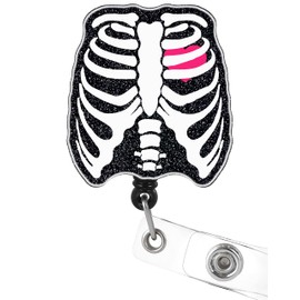Plifal Badge Reel Holder Retractable with ID Clip for Nurse Nursing Name Tag Card Xray Radiology Technician Nursing Student Doctor RN LVN Medical Assistant Work Office Alligator Clip Badge Accessories