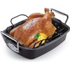 Cook N Home Nonstick Roasting Pan Bakeware Roaster with Rack,