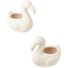 Baker Ross FE141 Flamingo Ceramic Flowerpots Box of 2, Paintable