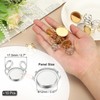 PATIKIL Stainless Ring Blank, 12mm 10 Pcs Adjustable Finger Ring