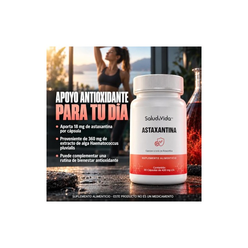 Salud & Vida MX - Astaxantina 18mg Concentrada (420mg peso