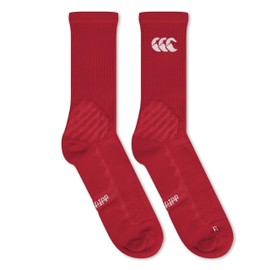 British & Irish Lions Men's Canterbury 2025 Canterbury Crew (Grip) Socks, Red Dahlia, XL