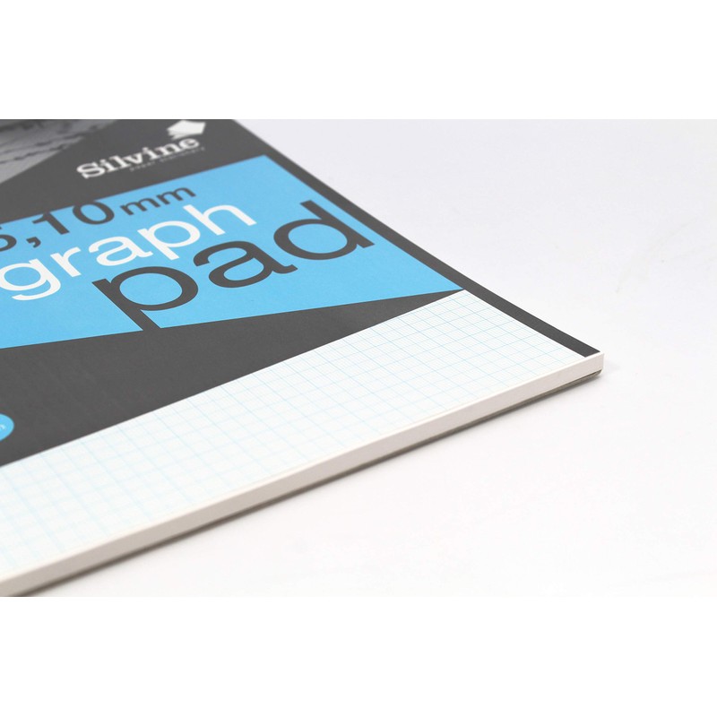 Silvine A4 Professional Graph Pad. 50 Sheets of Quality 90gsm