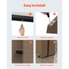 VEVOR Bypass Door Hardware, 4ft Heavy Duty Bypass Sliding Door