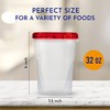 AQUA BLUE Soup Freezer Storage Containers with Twist Top Lids