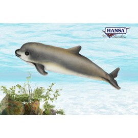 Porpoise Vaquita Baby Plush Soft Toy by Hansa. 31cmL. 6804