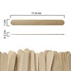Netuno 120 x Craft Wooden Sticks Wooden Spatulas Wooden Ice
