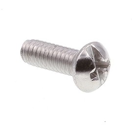 Prime-Line 9003512 Machine Screw, Round Head, Slotted/Phillips Combo, #8-32 X 1/2 in, Grade 18-8 Stainless Steel, Pack of 100
