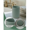 INGOFIN Ceramic Toothbrush Holder, 12 oz Toothpaste Holder Bathroom Cup,