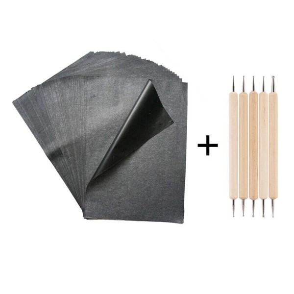Unbranded 100 Sheets A4 Carbon Transfer Tracing Graphite Paper for