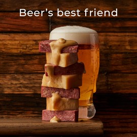 Hickory Farms Farmhouse Summer Sausage 3-Pack, 7 ounces each | Great for Snacking, Entertaining, Charcuterie, Ready to Eat, High Protein, Low Carb, Premium Pork and Beef