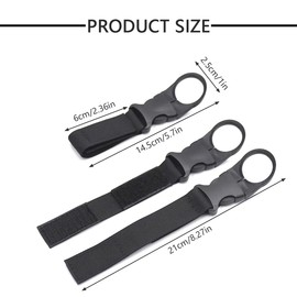 YUTOU Pack of 6 Key Chain Bottle Holder Water Bottles Buckles Holder Hook Bottle Holder Carabiner Hook Water Bottle Buckle for Camping Hiking Outdoor Activities (3 Colours)