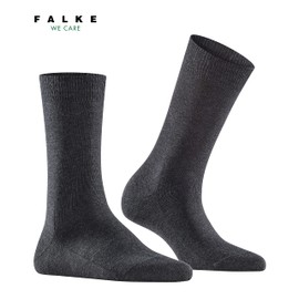 FALKE Women's Family Socks Breathable Sustainable Organic Cotton Reinforced Women's Socks Skin Friendly Durable Plain 1 Pair, Grey (anthracite melange 3089) environmentally friendly