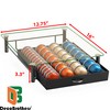 DecoBrothers Crystal Tempered Glass Vertuo Pod Holder Drawer, 28 Large