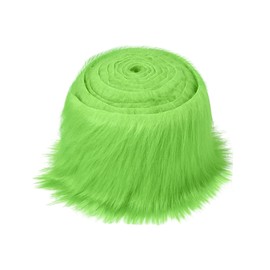 Colaxi Faux Fur Fabric Artificial Fabric Patches Costume Cosplay Fuzzy Shaggy Fur Patches Fabric for Cosplay Costume Party Clothing, Green
