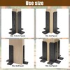 CNQLIS 4pcs Adjustable Deck Post Anchor Base Brackets Fit 1.5x1.5,