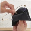 PACKOVE 2sets Microfiber Eyeglass Cleaning Cloths Dual Sided Soft Lens