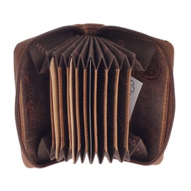 Greenburry Vintage RFID Card Holder Brown 10 x 2 x 8 cm