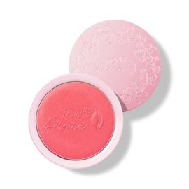 100% Pure Rubor Pigmentado con Frutas, Natural y Vegano, Tonos Coral y Rosa, Fórmula Antioxidante con Aceite de Rosa Mosqueta